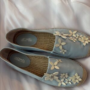 Michael Kors Women's Blue Floral Espadrilles